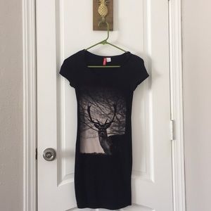 Black body con deer dress